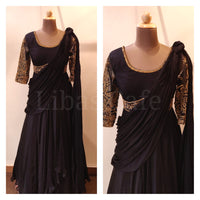 Black Drape Gown